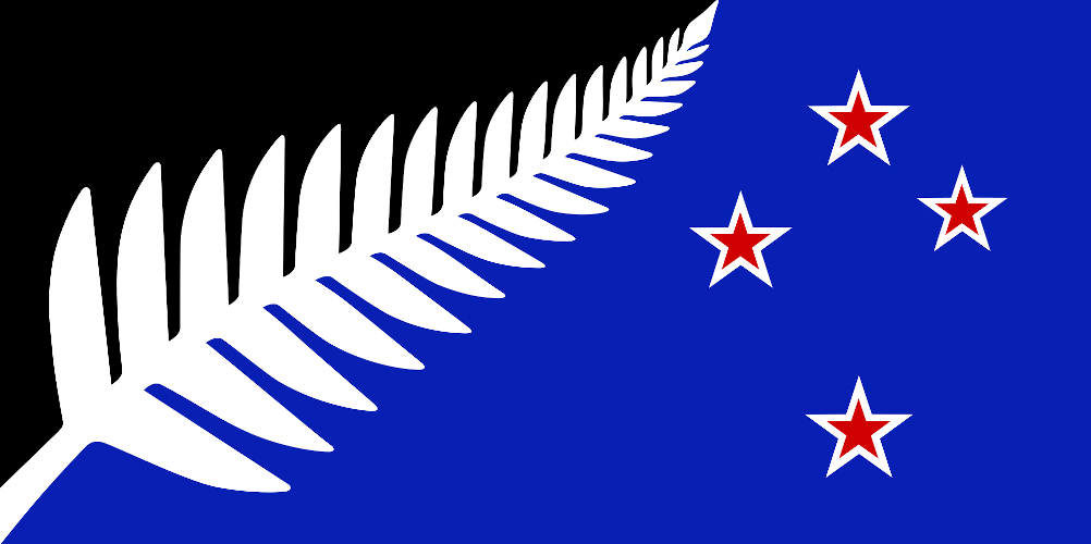 NZ_flag_design_Silver_Fern_(Black,_White_&_Blue)_by_Kyle_Lockwood1