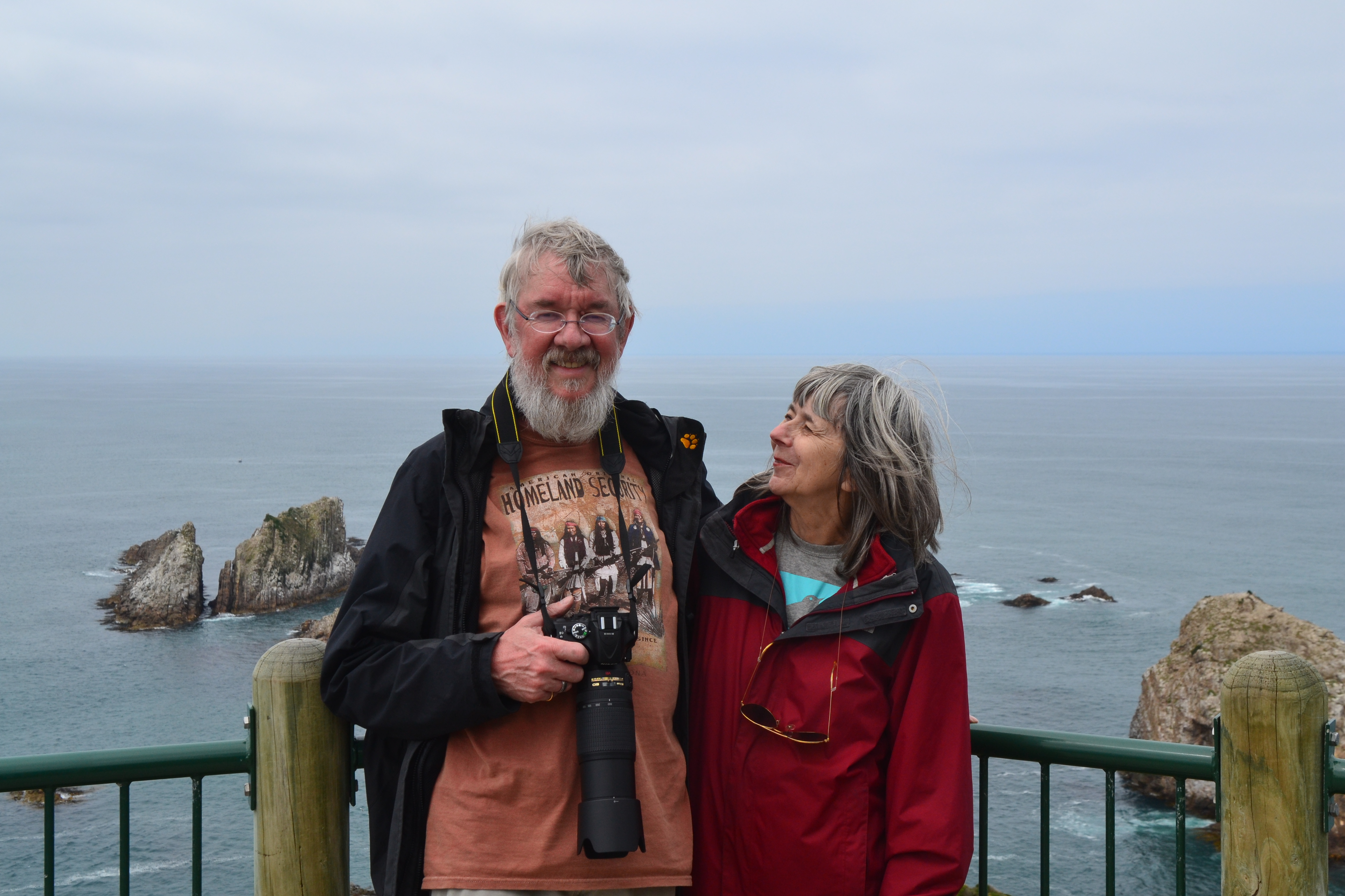 Guy and Touché at Nugget Point