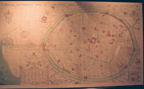 mapa de Brugge