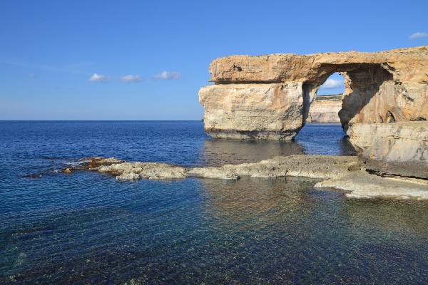 Gozo's Azure Window, nu kollapset (Malta, 2013)