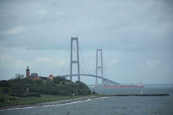 de brug over de Store Bælt tussen Fyn en Sjælland