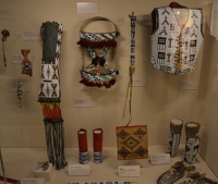 decorated clothes and utensils