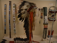 headdress and decorated belts